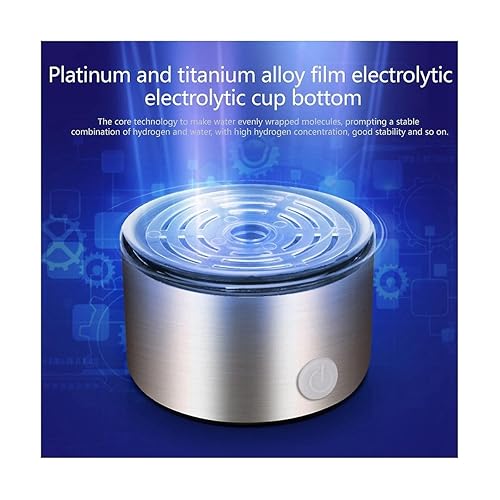 Miniatura 6 de Botella de agua de hidrógeno portátil con ionizador de agua de hidrógeno, generador de agua de hidrógeno, taza de salud de vidrio de agua rica en