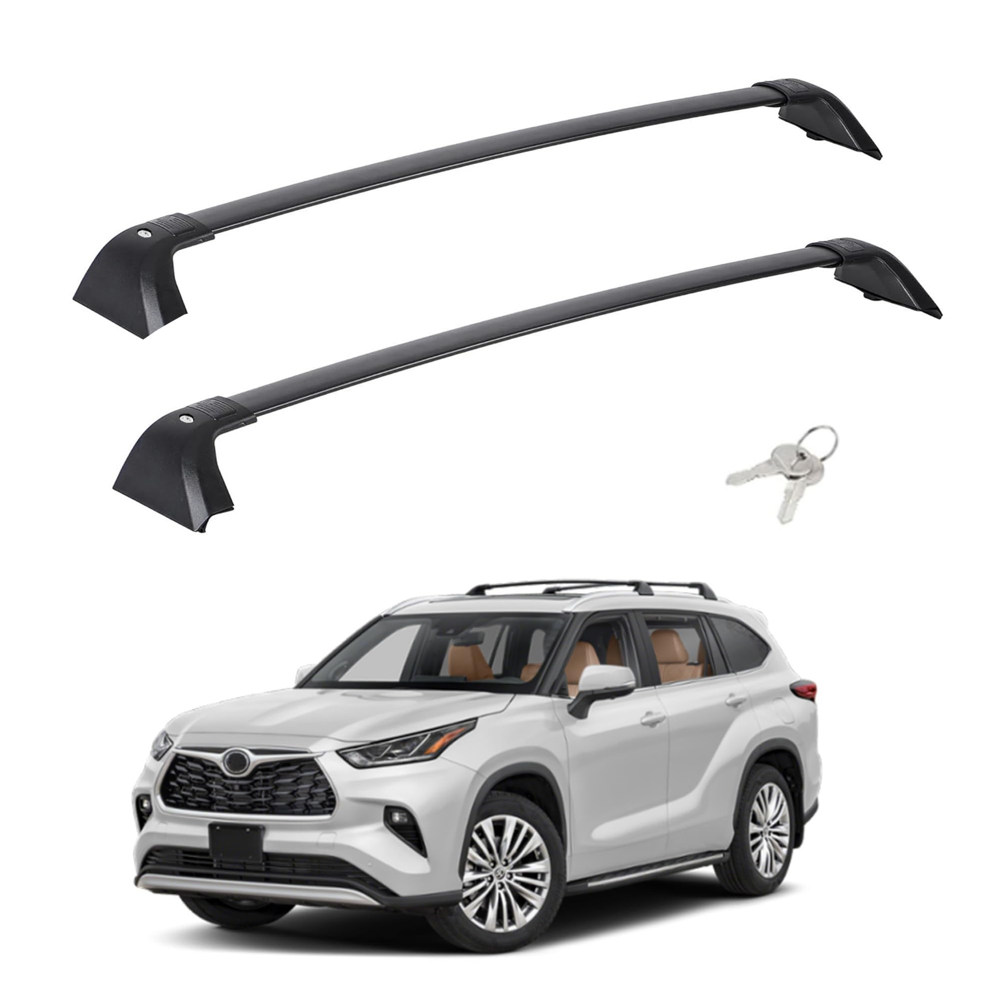 Rooftop Cargo Carrier 260LBS Roof Rack Cross Bars Fit For 2024