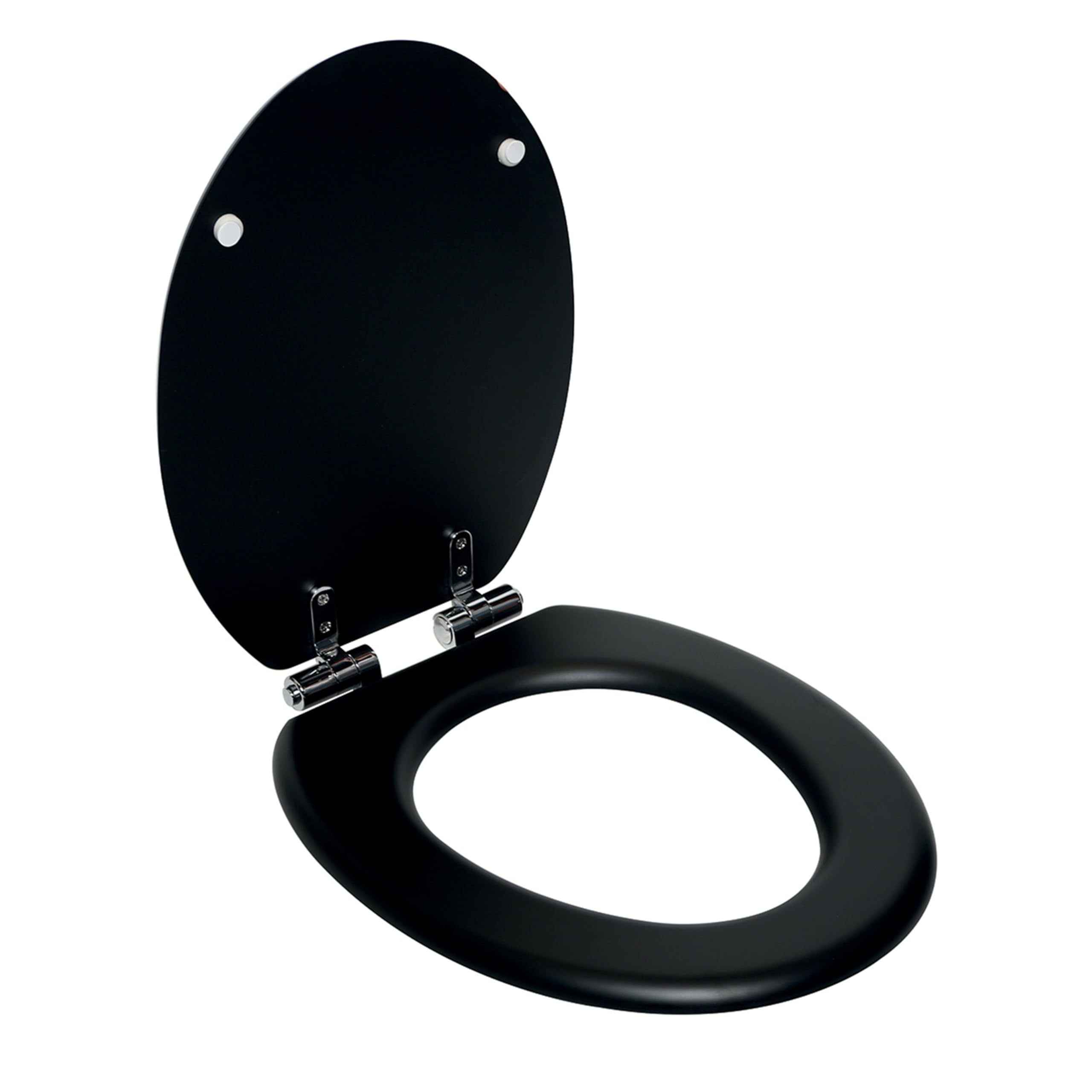 Technical drawing showing dimensions of the SENSEA PURITY oval toilet seat