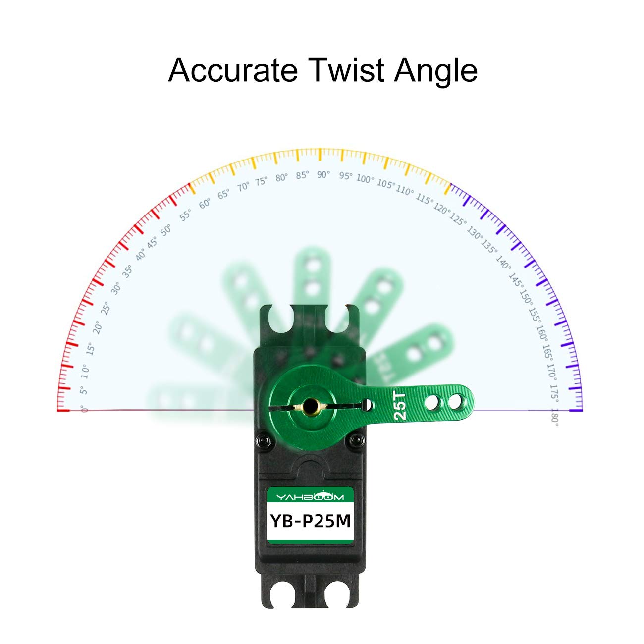 Yahboom Digital Servo 25KG Full Metal Gear High Torque Servo Motor for