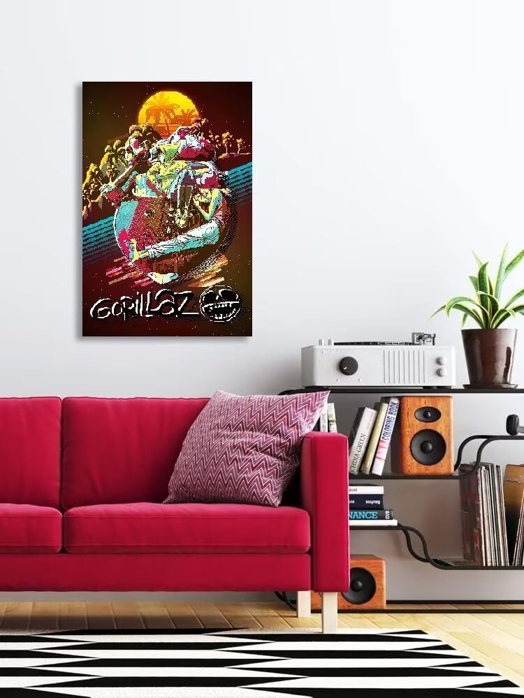 Amazon.com: ZCGYYDS Gorillaz - Póster de banda de 12 x 18 pulgadas