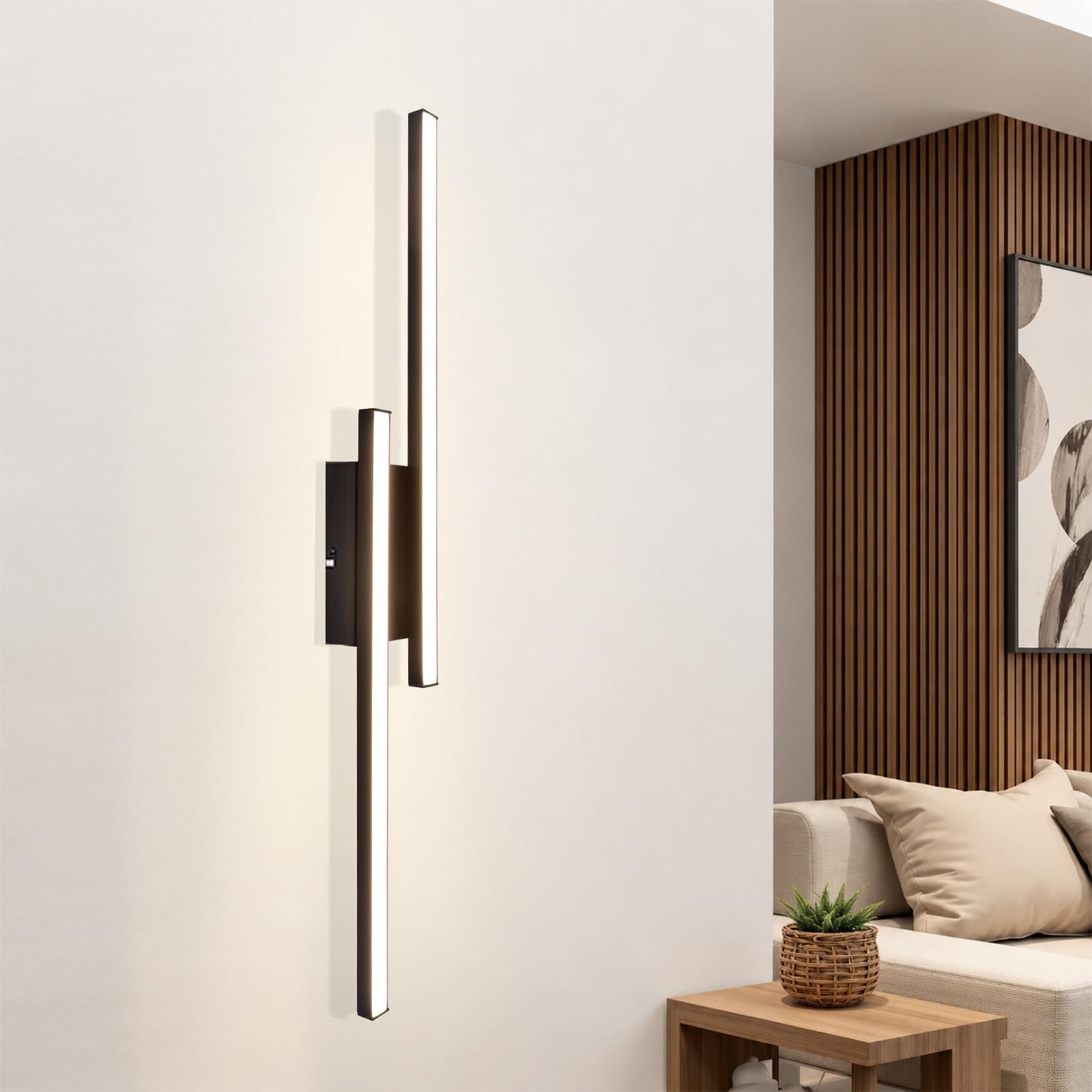 LED Deckenlampe Schwarz Flurlampe 3ER Deckenleuchte Küchenlampe | 4000K Naturweiß12W Schlafzimmerlampe Modern für Küche Schlafzimmer Balkon Esszimmer Wohnzimmer