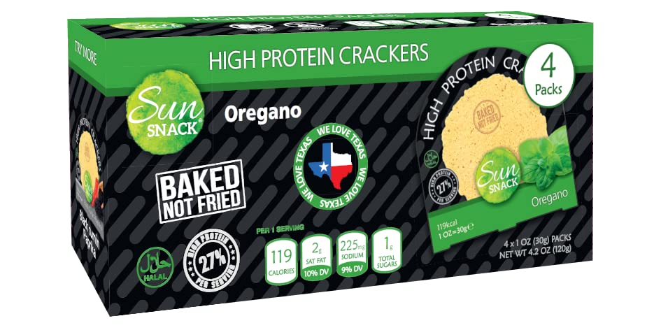 Miniatura 2 de Sun Snack Galletas de orégano altas en proteínas inspiradas en Italia 4x30g