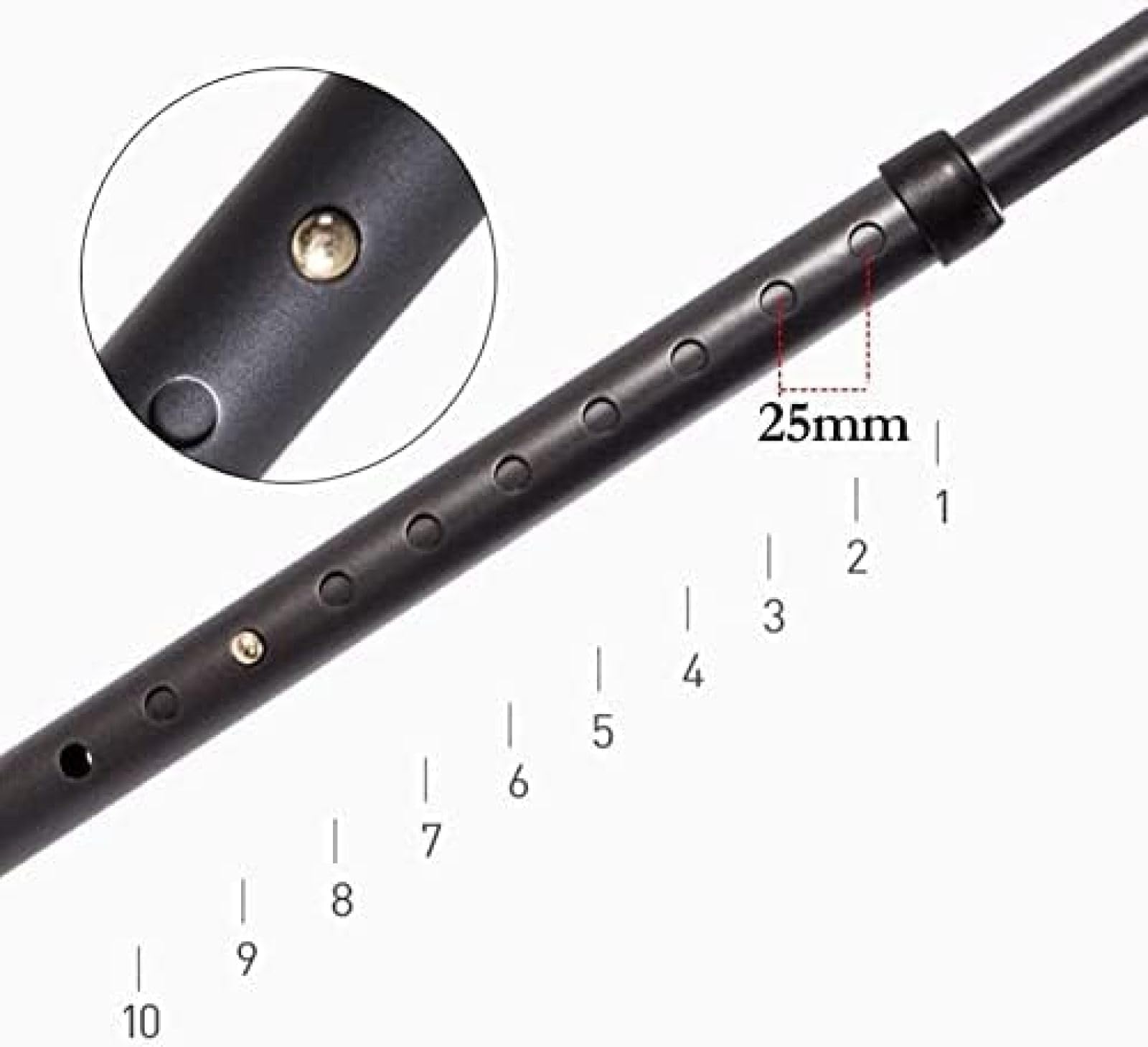 Stampelle da passeggio, stampelle pieghevoli in alluminio per adulti, ergonomiche regolabili in altezza, leggere, adatte per altezze 155-190,5 cm