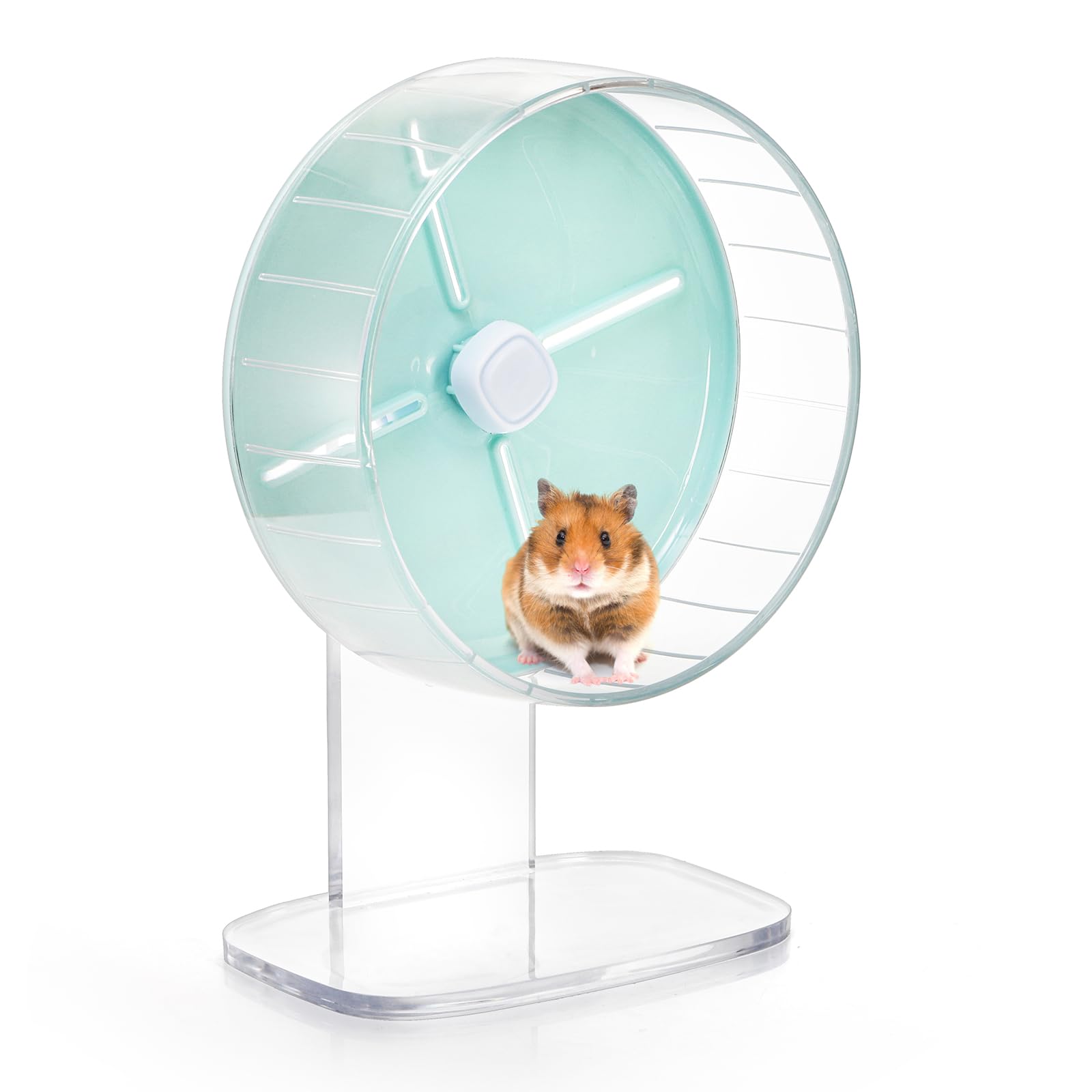 Foraineam Hamster Wheel Silent Hamster Exercise Wheels, 7.5 Inch Quiet Spinner Hamster Running Wheels with Adjustable Stand for Hamsters Gerbils Mice Or Other Small Animals