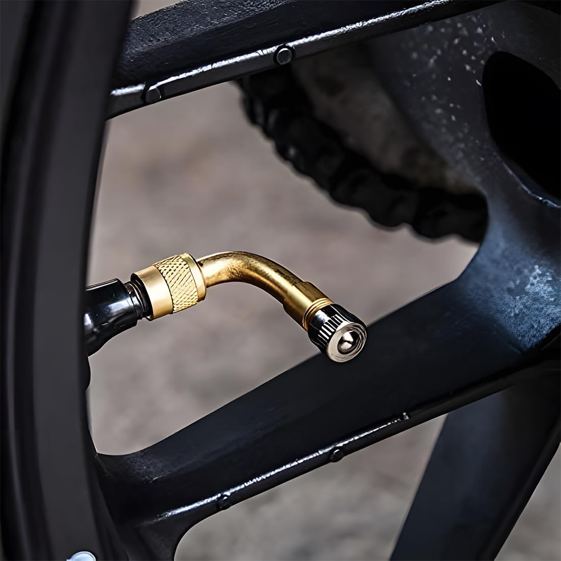 2 Pezzi Valvole di Estensione a 90 Gradi in Rame, Prolunga Valvola Pneumatici, Auto Valvola Pneumatico Estensione Valvola ad Angolo, per Auto, Moto, Bici, Scooter