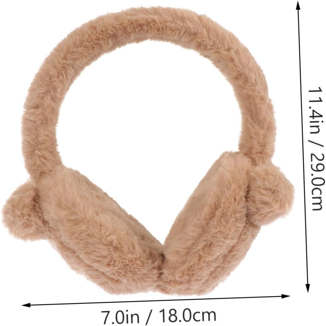 VOSAREA 1pc Cute Cold Ear Warmer Earmuffs for Boys and Girls Fuzzy Protective Ear Covers Color for Winter Outdoor Activities Birthday