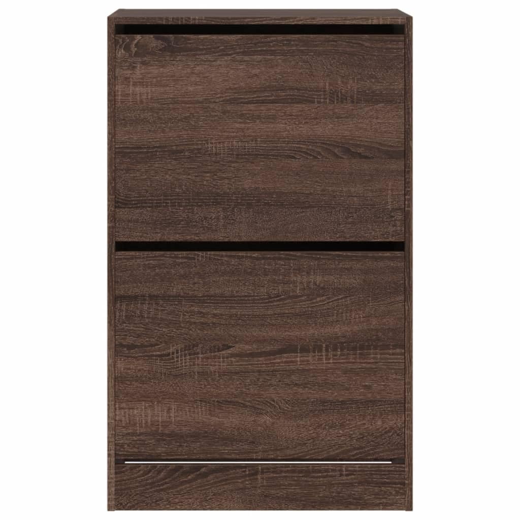 Amazon.com: ZXLPHA Shoe Cabinet Brown Oak 60x34x96.5 cm