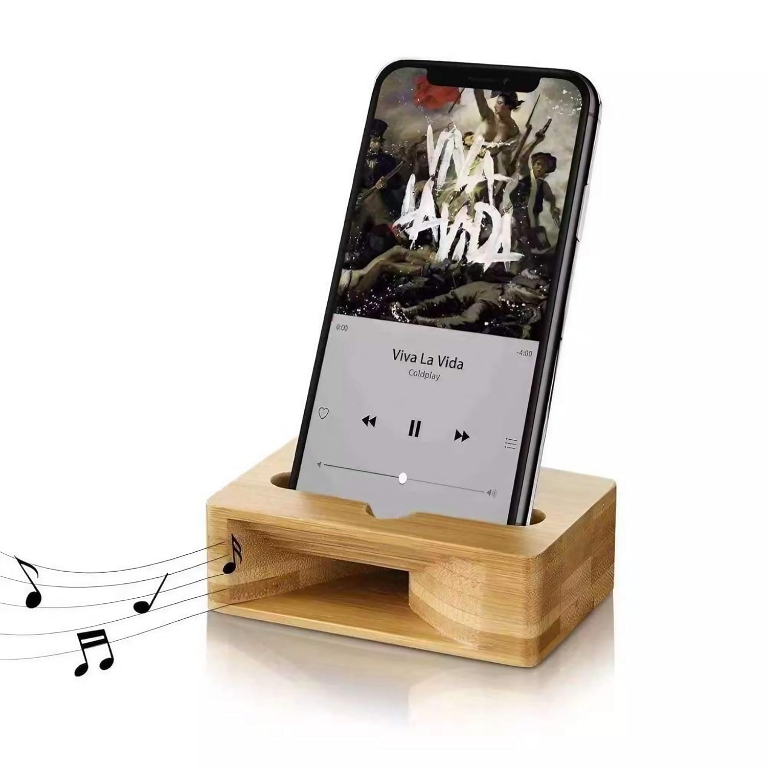 Premium Bamboo Mobile Phone Holder Stand – Eco Friendly Wooden Smartphone Dock for Desk, Adjustable Angle Support for Video Watching, Calling, Charging, Office-picture-23