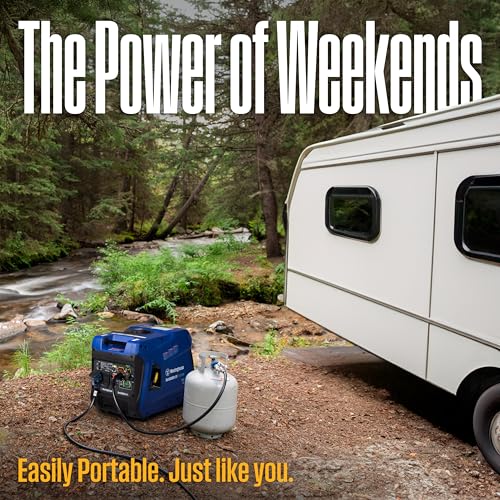Image of Westinghouse 5000 Peak Watt Super Quiet Dual Fuel Portable Inverter EFI Generator, Remote Electric Start, Gas & Propane Powered, RV Ready, CO Sensor, Parallel Capable, CARB Compliant