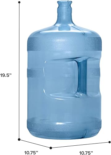 Miniatura 10 de Brio BPA Free 5 Gallon Plastic Crown Cap Reusable Water Bottle Container