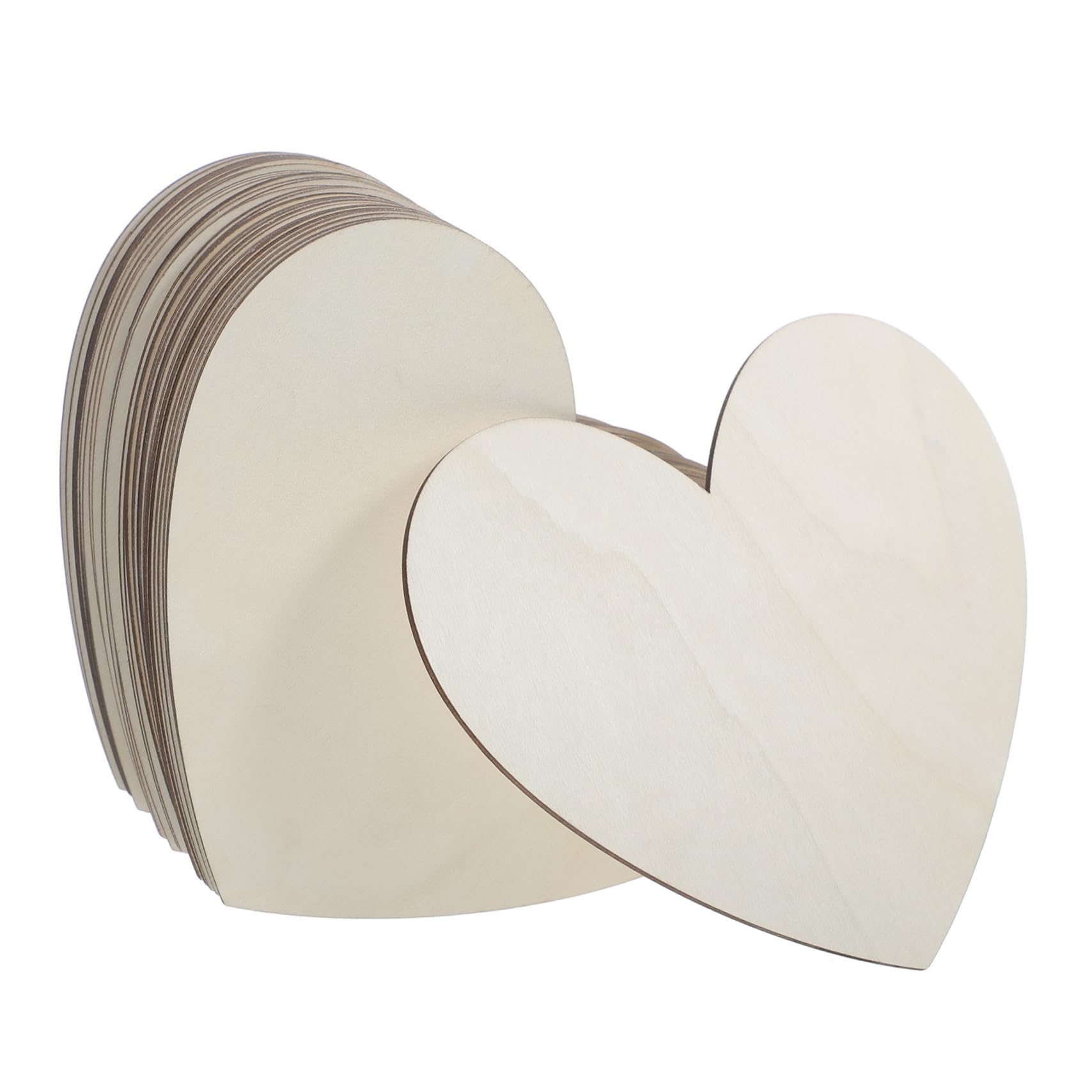 SHINEOFI 30 Stück Teiliges Große Holzherz Scheiben Unlackierte Holzherzen zum Basteln Stabile Diy Holzcutouts für Kreative Dekorationen für Valentinstag Hochzeit und Heimdeko