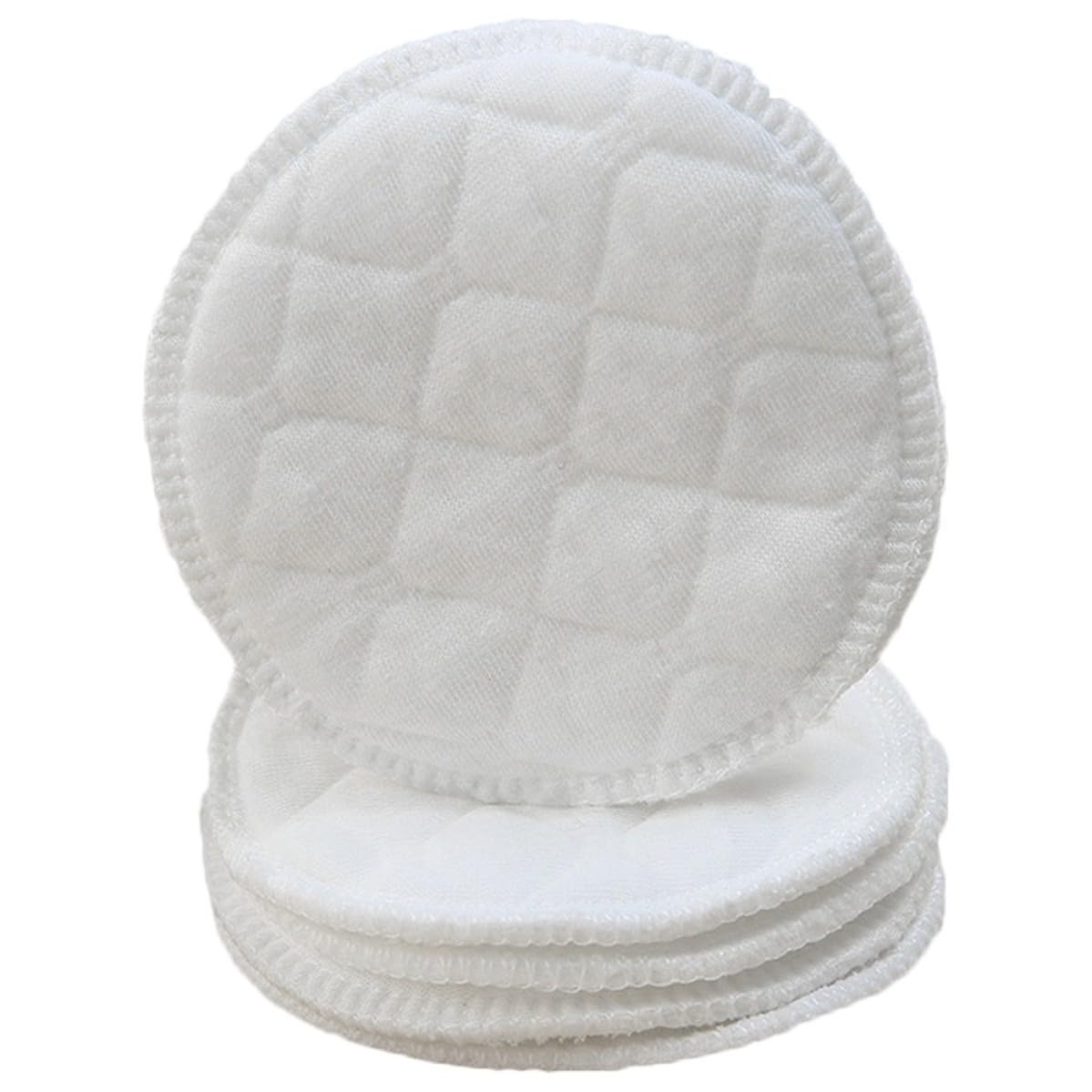 LIFKOME Discos Absorbentes de Lactancia de Algodón Blanco, 100 Piezas, Triple Estructura para Mantener Seco y Evitar Humedad la Alimentación y Lactancia