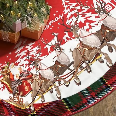 SAHIJE Christmas Tree Skirt 36 Inches Cover