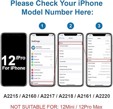 MMOBIEL Earpiece Compatible with iPhone 12/12 Pro - Earphones / Ear Speaker Replacement - Includes Screwdriver
