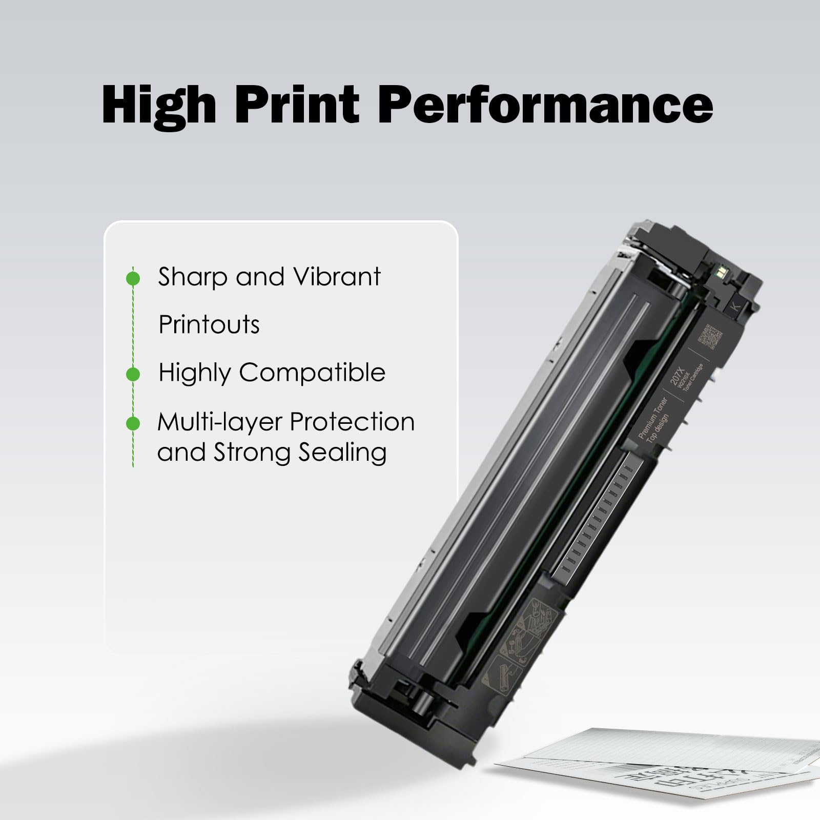 207X kaseta z tonerem Multipack kompatybilna z HP 207X 207A do drukarek HP Color Laserjet Pro MFP M283fdw M255dw M255nw M283fdn P256 drukarka W2210X - 1 czarny (z chipem)