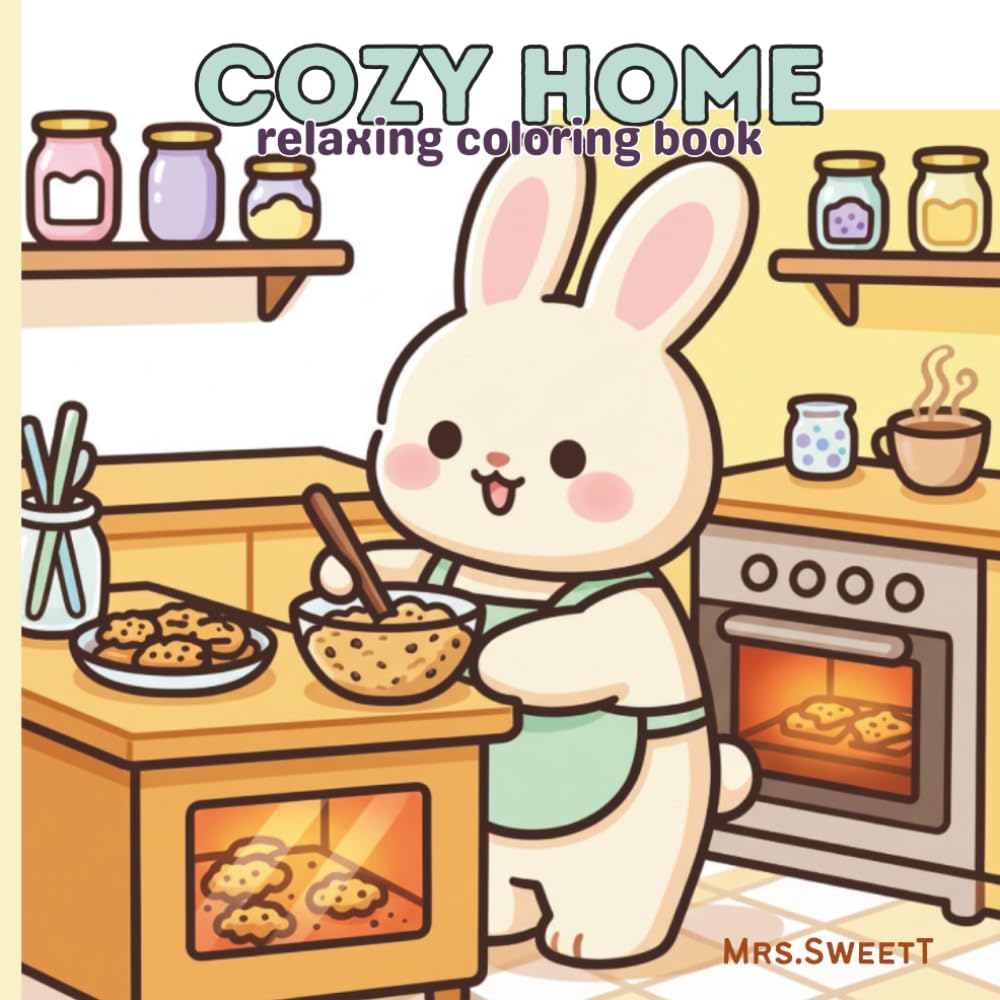 Cozy Home Coloring Book: cozy and relaxing coloring book