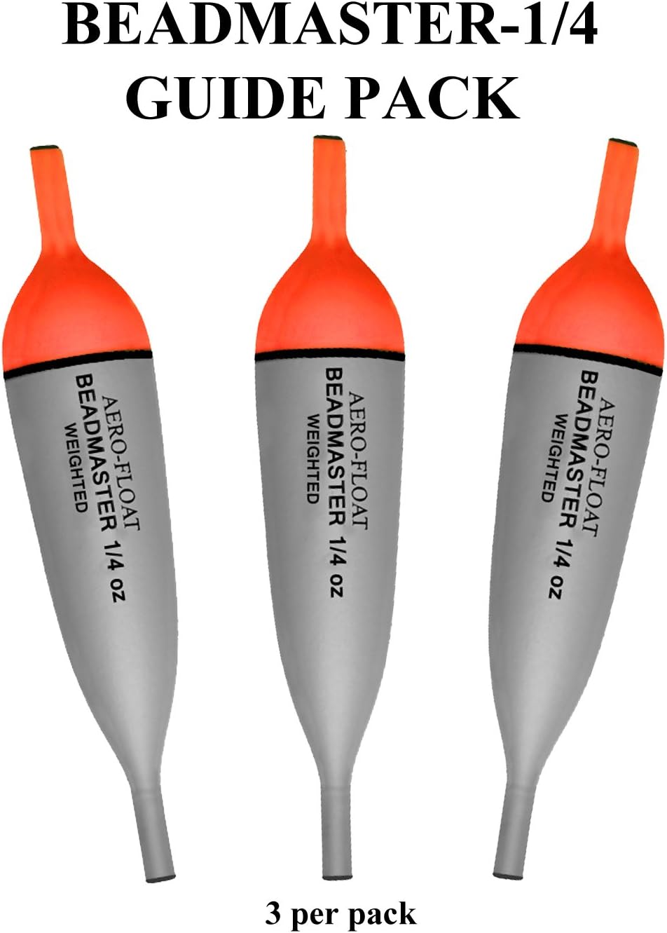AerofloatBeadmaster Steelhead/Salmon FloatsGuide Pack (3 Per Pack) (1/4 OZ