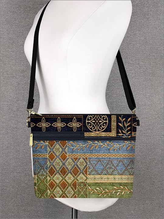 Danny K. Women's Tapestry Bag Shoulder Handbag, Large Zipper Purse Handmade in the USA3