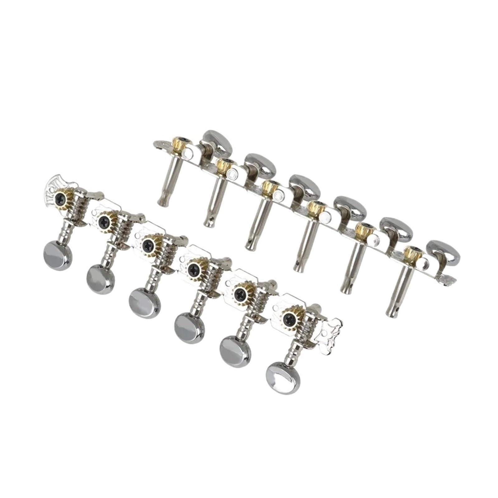 6L6R Stimmwirbel for Akustikgitarre, Stimmwirbel, Schlüssel, 12 Saiten, Maschinenkopf, Metall-Stimmknopf, Zubehör