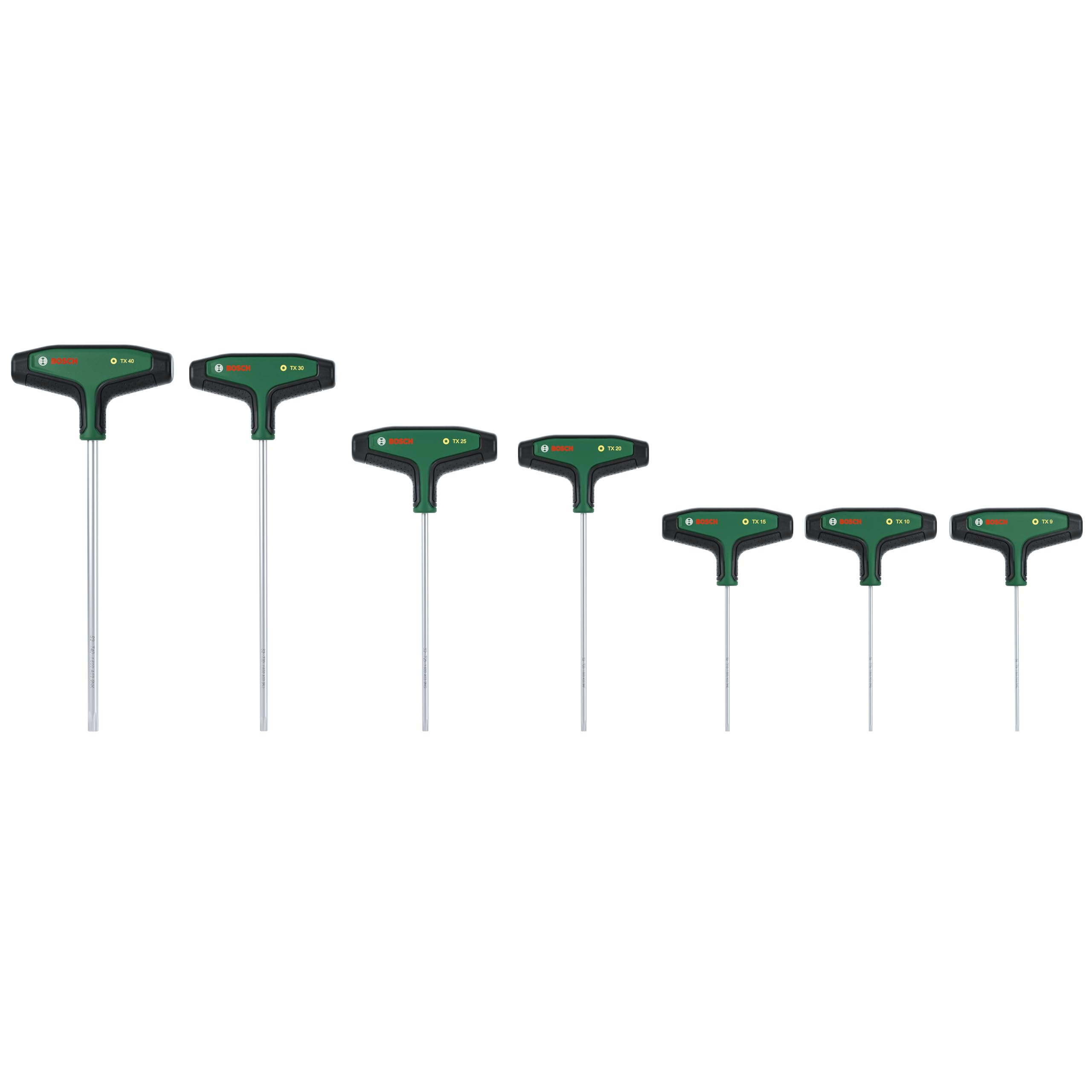 Bosch Set di cacciaviti Torx con impugnatura a T, 7 pezzi (accessorio per utensili manuali)