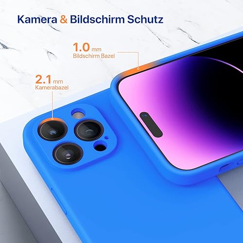 Miniatura 96 de Miracase - Funda diseñada para iPhone 11 con protector de pantalla, funda de goma de silicona líquida, protección total contra caídas y a prueba