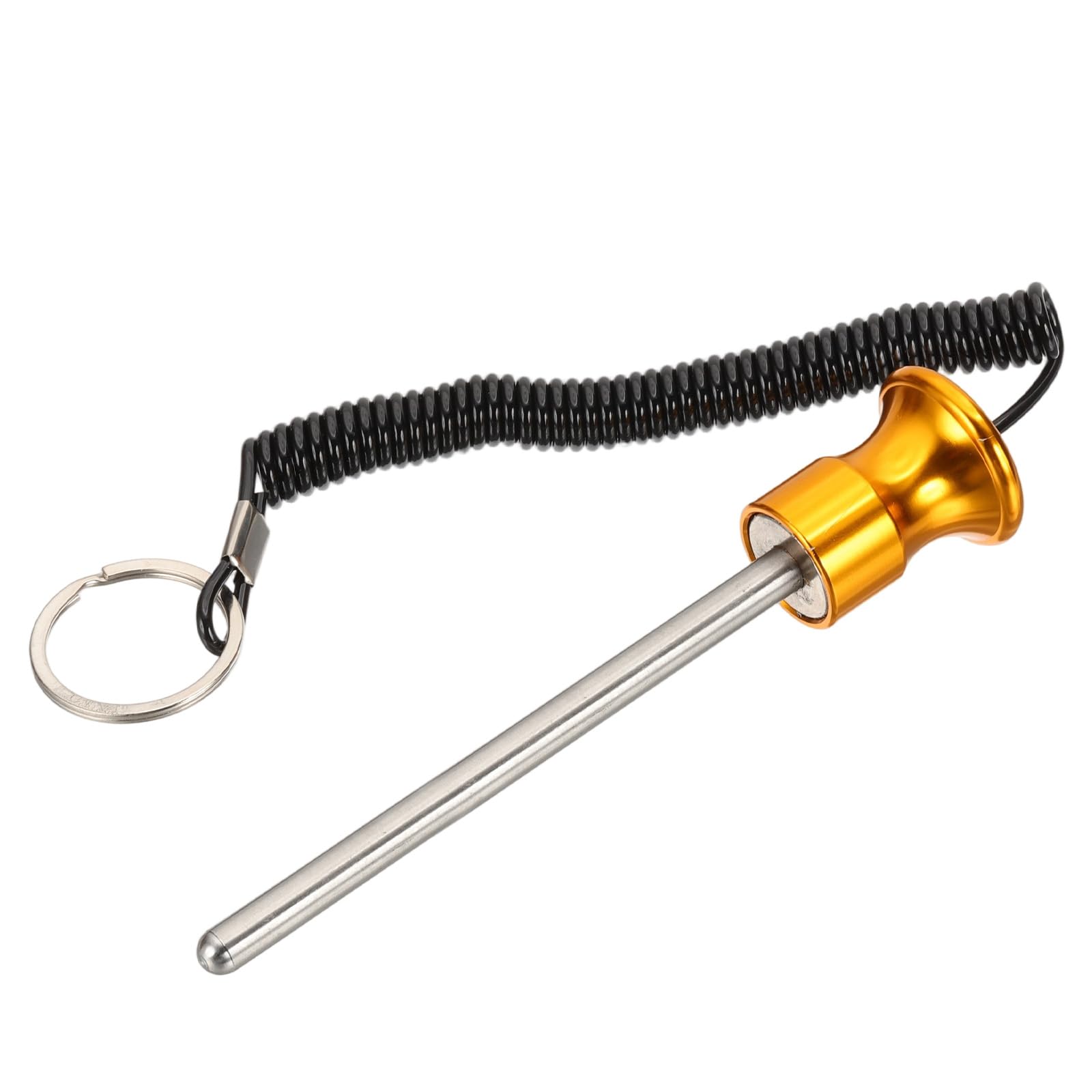 PATIKIL Weight Stack Pin, 5/16" Dia Magnetic Gym Selector Pin 4-15/16" Length Universal Weight Stack Replacement with Pull Rope for Home Commercial Gym Club