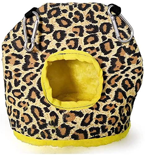 Nid Oiseau Cage Oiseau Perroquet Hamac Animal de Compagnie Suspendu balançoire lit Grotte Oiseaux Cage Maison décor Oiseaux Fournitures Perroquet Peluche nid Hiver Chaud hamac 916(Size:S)