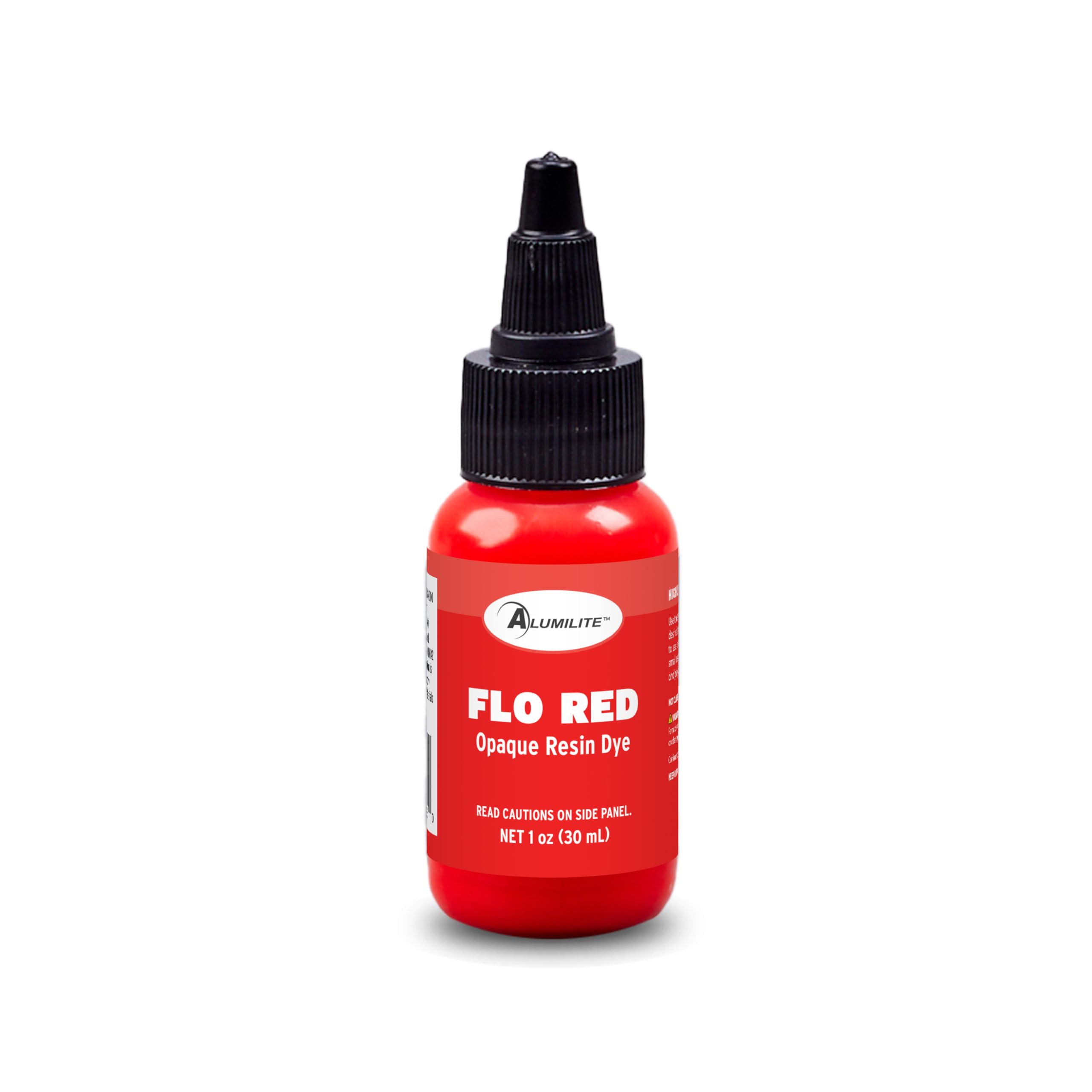 Alumilite Liquid Color Dye (Flo Red, 1 oz) Highly Concentrated Tint for Casting Resin, Polyester, and Urethane - Ideal for Clear, Translucent, or Opaque DIY Arts and Crafts, Beginners & Professionals