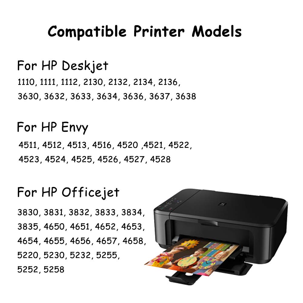 Pack 2 Cartuchos Económicos Cartucho Tinta Negra 302 XL Remanufacturado – Pack De 2 | Compatible Con HP DeskJet 3639, Envy 4520, OfficeJet 3833 | Hasta 750 Páginas Cartuchos Hp 302