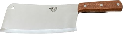 Miniatura 4 de WINCO cuchillo chino de carnicero con mango de acero inoxidable, Acero inoxidable