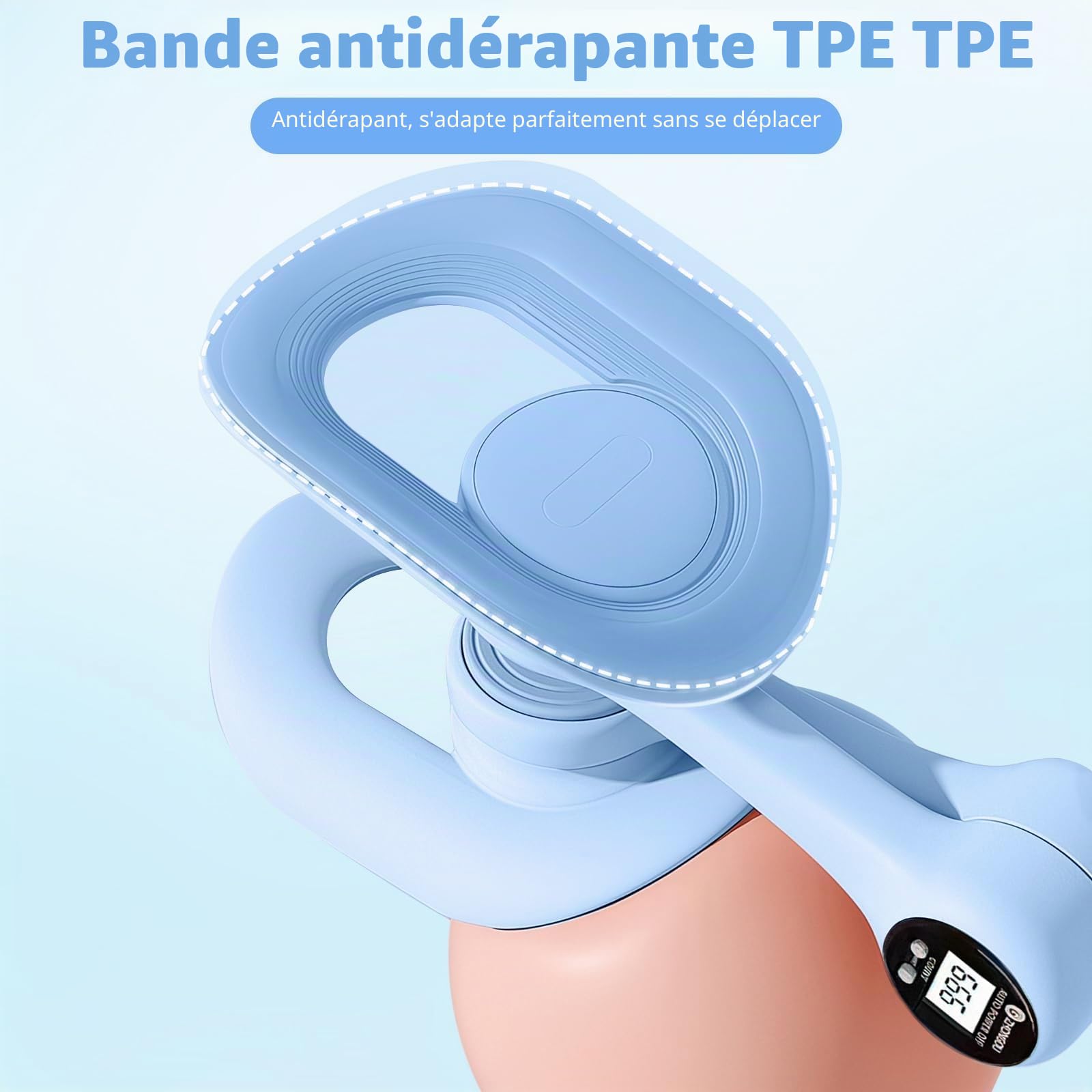 Thigh Master pour femme, Kegel Appareil d'entraînement du plancher pelvien avec contre-bande de résistance, appareils d'exercice musculaire des jambes, équipement d'entraînement pour un usage
