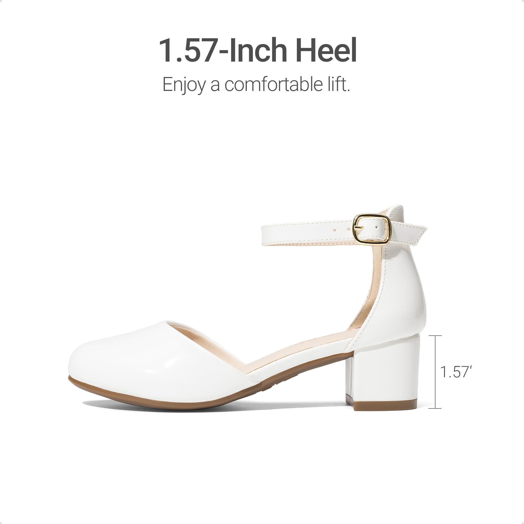 DREAM PAIRS Prinzessin Schuhe Mädchen Stöckelschuhe Kinder Ballerinas Mädchen Kommunionschuhe Schulschuhe Absatzschuhe Für Hochzeiten Geburtstagsfeiern Campus