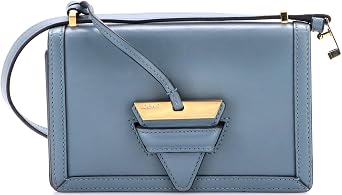 Pre-Loved Barcelona Shoulder Bag Leather Small, Blue
