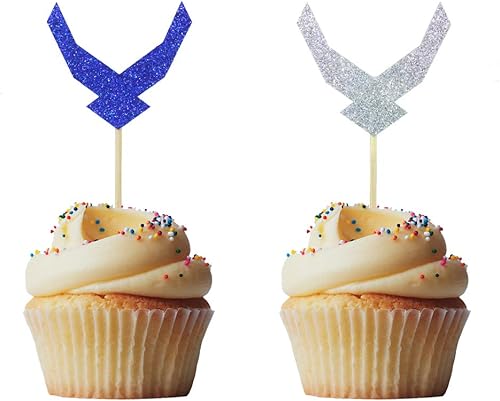 24 piezas de emblema para cupcakes para fiestas de jubilación, fiestas temáticas, bodas, fiestas de cumpleaños, decoraciones