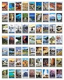 GO SEE DESIGN National Park Stickers - Complete Set of All 63 United States National Parks | 2