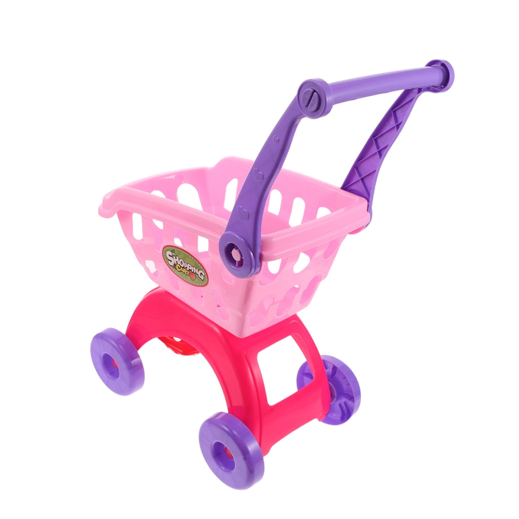 Carrello Supermarket Giocattolo Mini Trolley Simulazione Spesa Sicuro con Liscio Facile da Montare per Mani Piccole Gioco Educativo per Ragazzo Ragazza