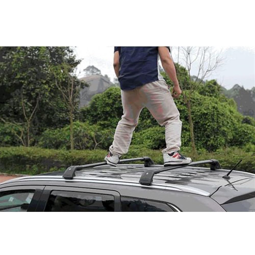 KEEPDSGN Roof Rack Cross Bars For Mini Cooper Countryman 2012-2022 – Aluminum, Silver/Black, 150kg Cap