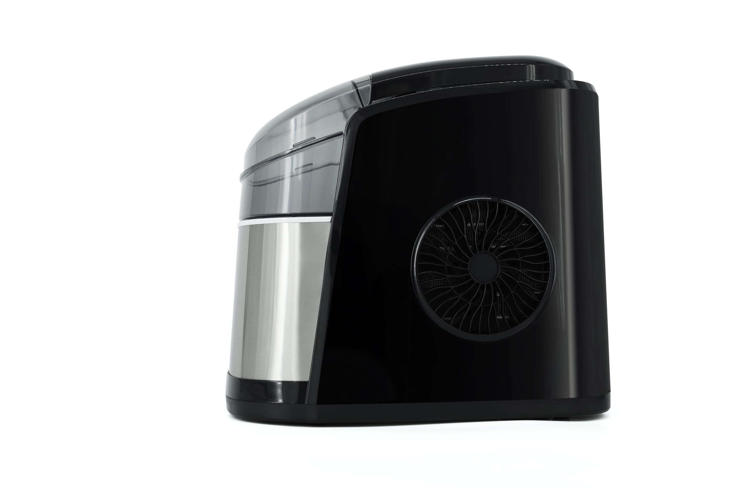 HENDI Macchina per cubetti di ghiaccio, Arktic, cubetti di ghiaccio a proiettile cavo, 12kg/24h, fabbricatore di ghiaccio, macchina ghiaccio, 230V/100W, 242x358x(H)328mm, acciaio inox, ABS