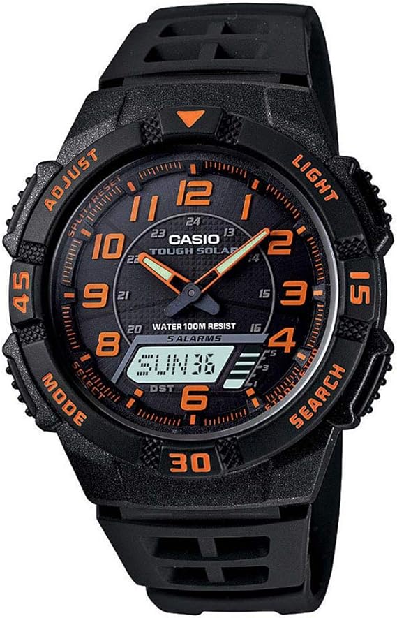 casio slim solar watch
