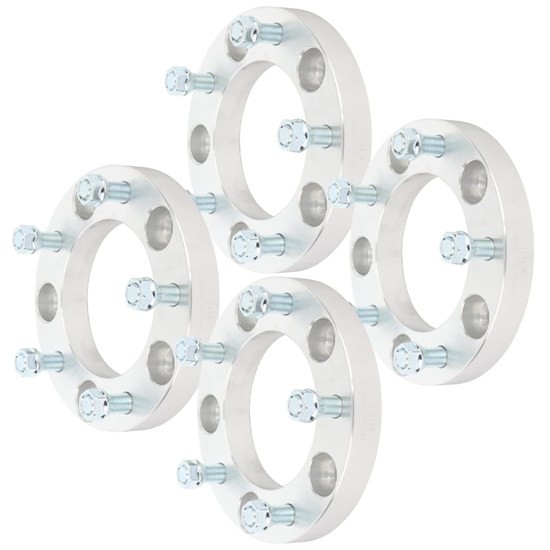 SCITOO 4Pcs 5x5.9/5x150 Wheel Spacers 1 inch for Toyota/for Lexus Silver