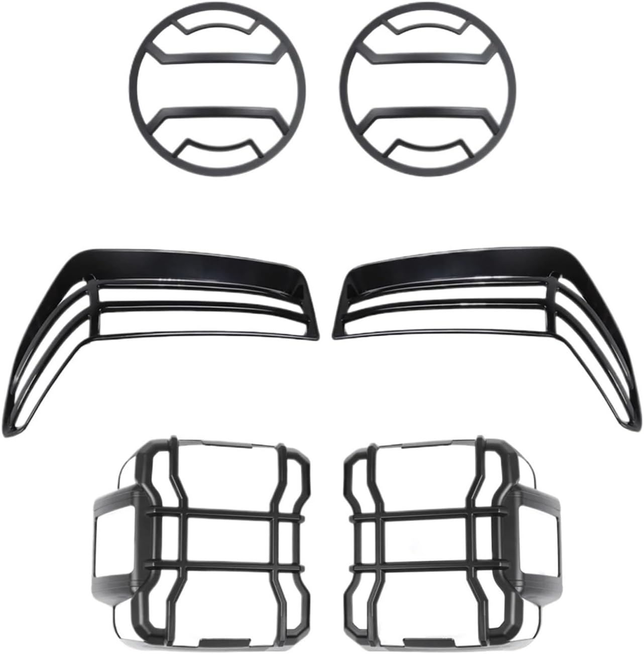 Car Wheel Eyebrow Headlight Taillight Protection Trim Compatible with Jeep Wrangler JL Gladiator JT 2018 2019-2024 Exterior Accessories