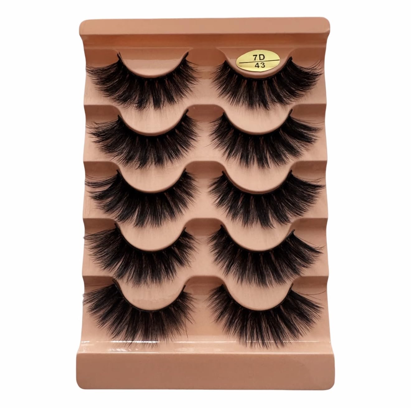 7D False Eyelashes 5 Pairs Dramatic Volume Reusable Faux Mink Lashes