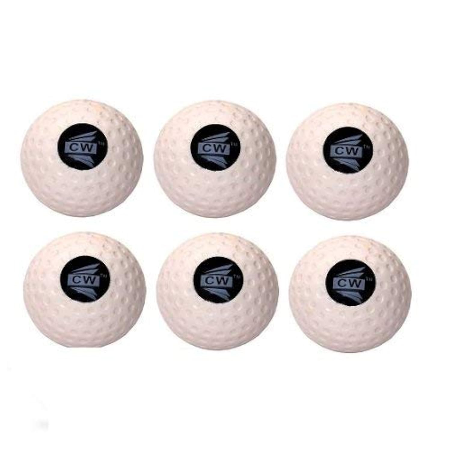 CW Pack of 6 Hockey Turf Dimple Balls White for General Training & Practice (B079KFKDV7) Amazon Price History, Amazon Price Tracker