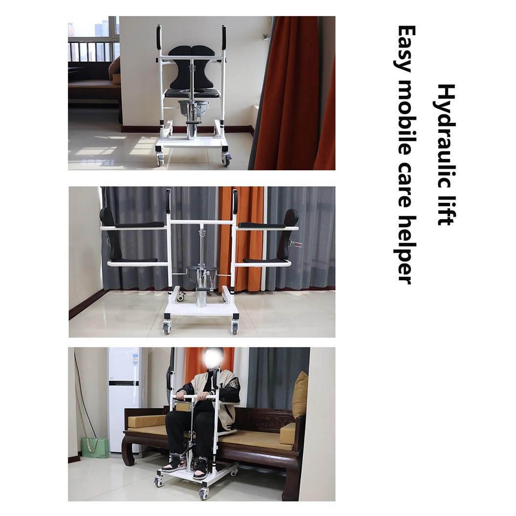 Elevador de pacientes hidráulico,gruas para personas mayore,Silla de transferencia con elevación hidráulica para pacientes,grua enfermos A