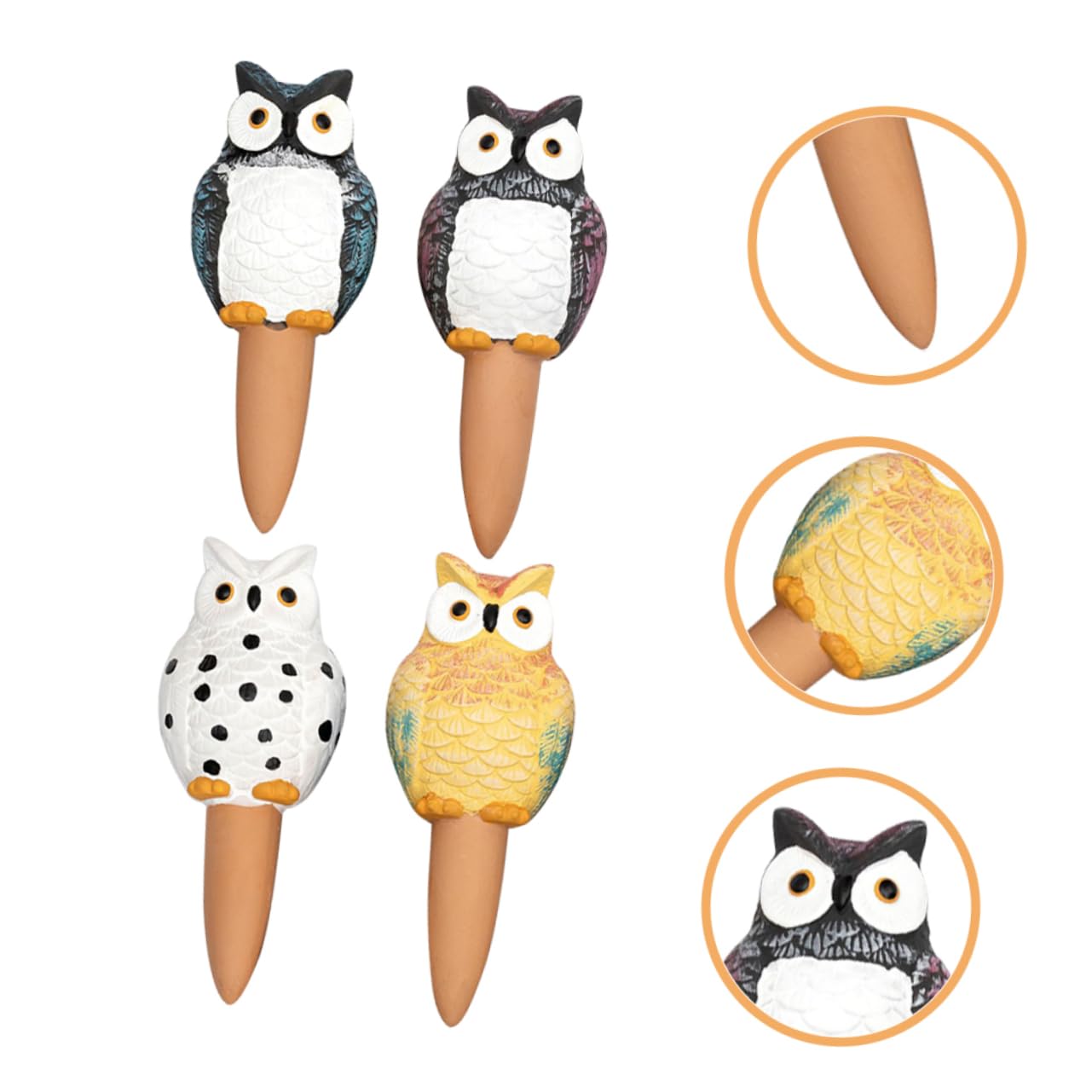 Dispositif D’arrosage Automatique Hibou 210ml en Céramique 4 Pièces