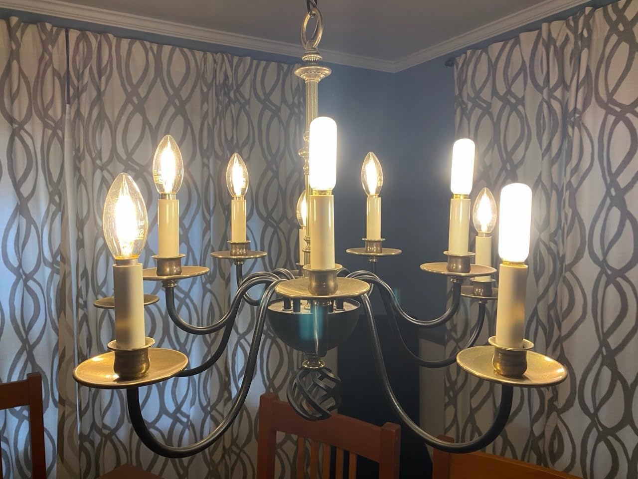Dimmable T6 LED Frosted Bulbs, 6W E12 Edison Light Bulbs Soft White 3000K,600lm, 60W Candelabra Incandescent Bulbs Equivalent Vintage LED Filament Edison Candle Bulb with Decorative, 6Pack.