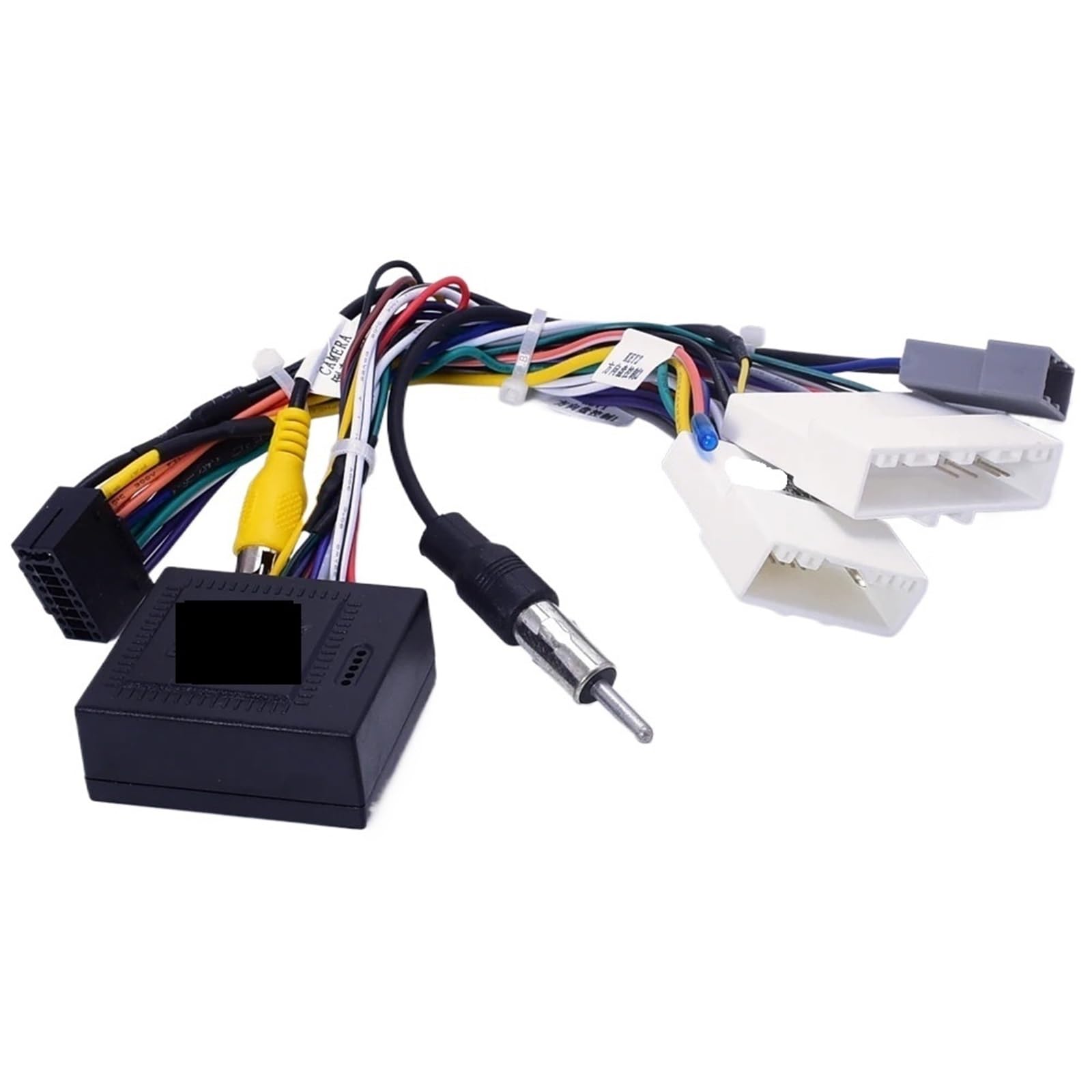 Arnés de cableado de Radio de Coche Arnés de cableado de Radio de 16 Pines for Coche, Caja CANbus for Nissan Qashqai X-Trail Xtrail 2019, Adaptador estéreo con Android