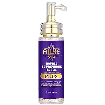 Double Glutathione PLUS Super Whitening Serum, Moisturizing, Remove Dark Spots, Brightening, Lightening Skin, For Face & Body, 4.2 fl oz 1 Bottle