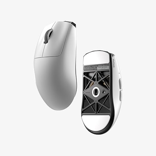 Miniatura 3 de MelGeek Horus Mouse ligero, mouse inalámbrico para juegos, 1.73 oz, sondeo 8K, sensor de 30 K DPI, batería de 215 horas, 2.4G/USB-C, con receptor de